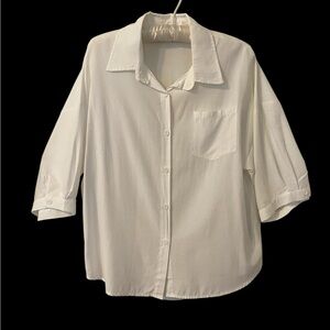 Classic White Button-Down Shirt